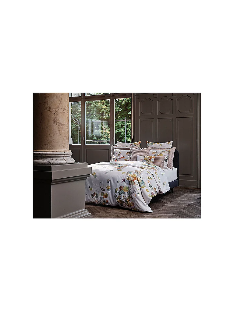 CHRISTIAN FISCHBACHER Funda de almohada de satén 70x90cm NINFEA Beige crema